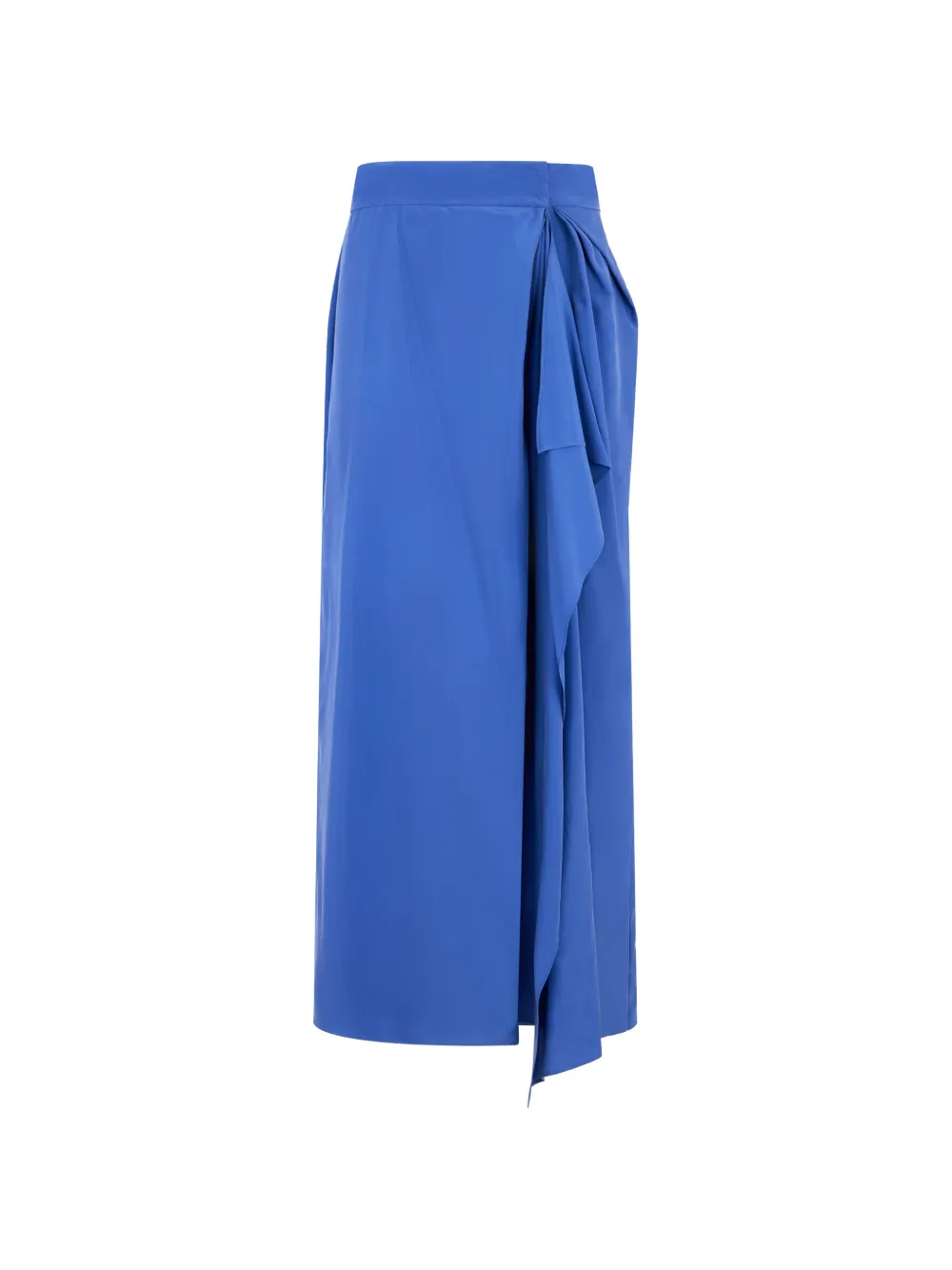 Alberta Ferretti asymmetrical draped maxi skirt - Blu