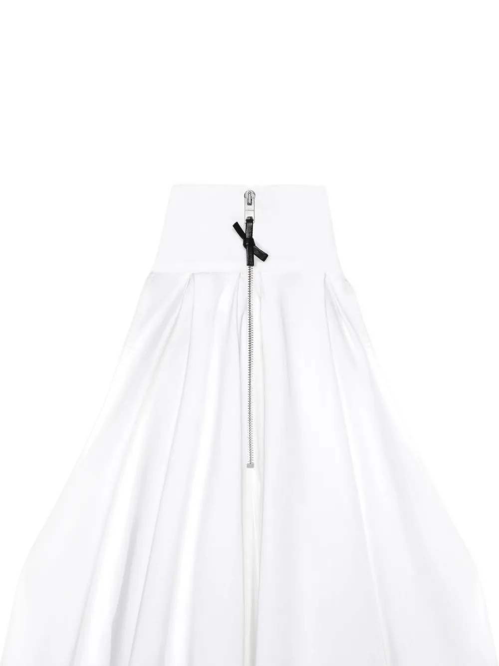 Givenchy Geplooide mini-jurk met gestrikte hals Wit