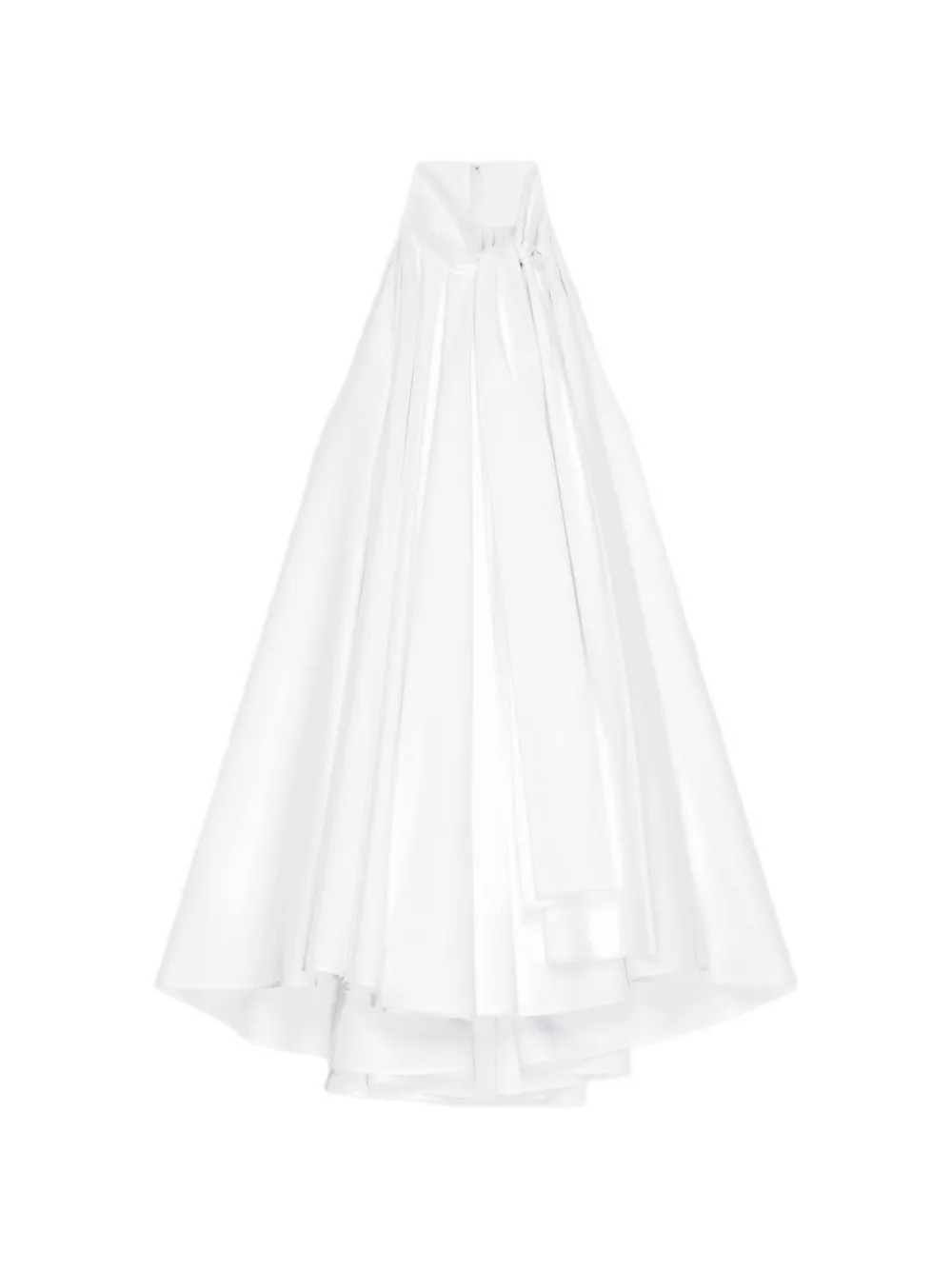 Givenchy Geplooide mini-jurk met gestrikte hals Wit