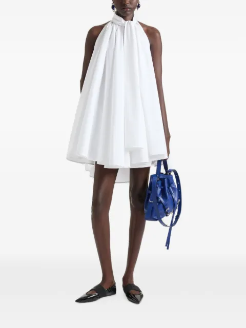 Givenchy tie-neck pleated mini dress