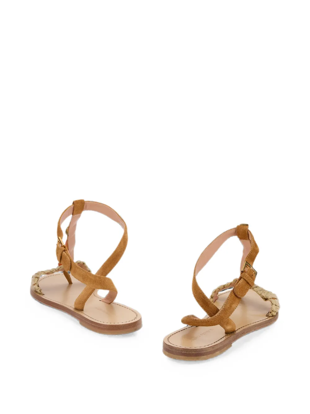 Alberta Ferretti embellished buckled sandals Bruin