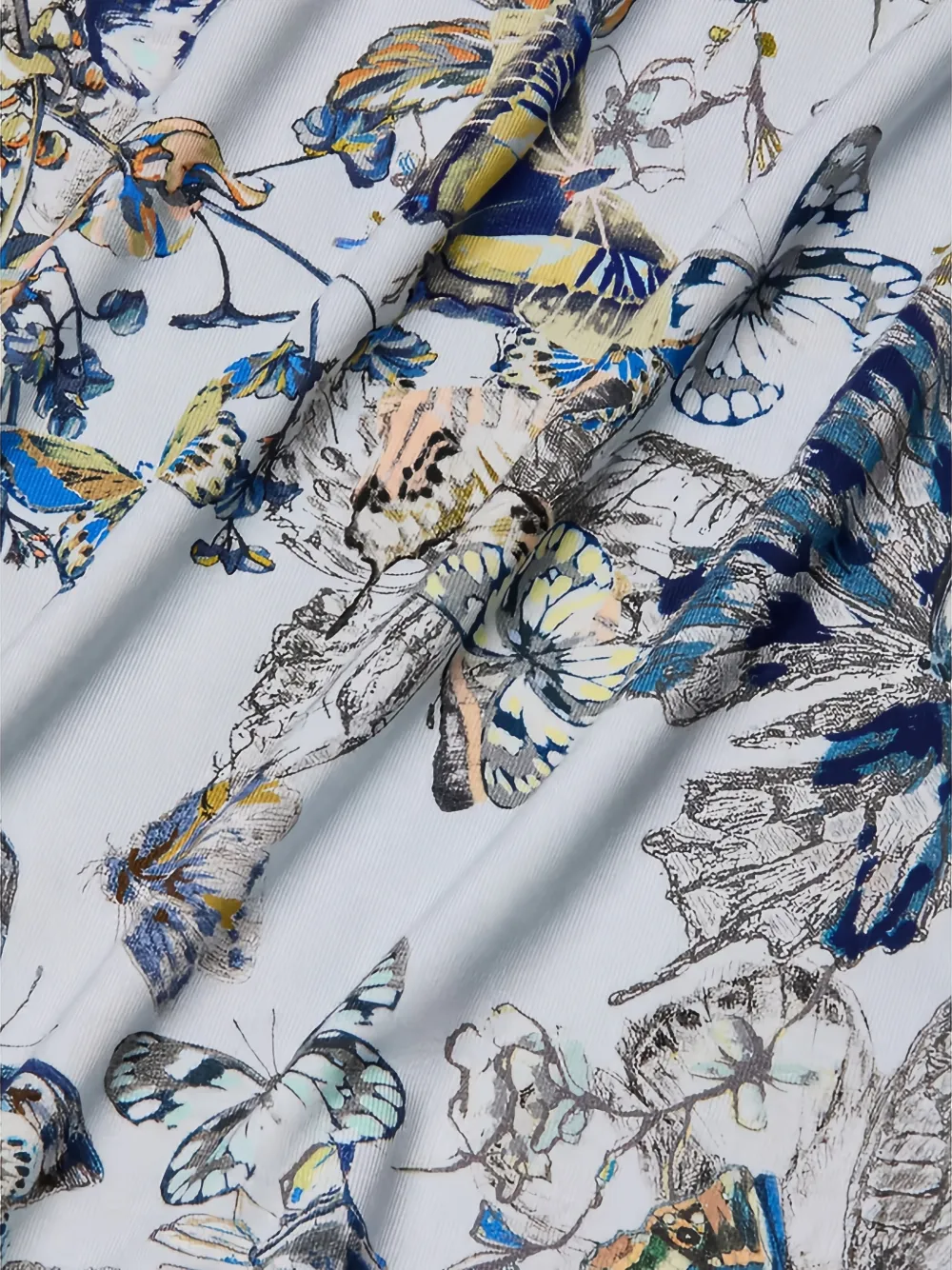 L'Agence T-shirt met vlinderprint Grijs