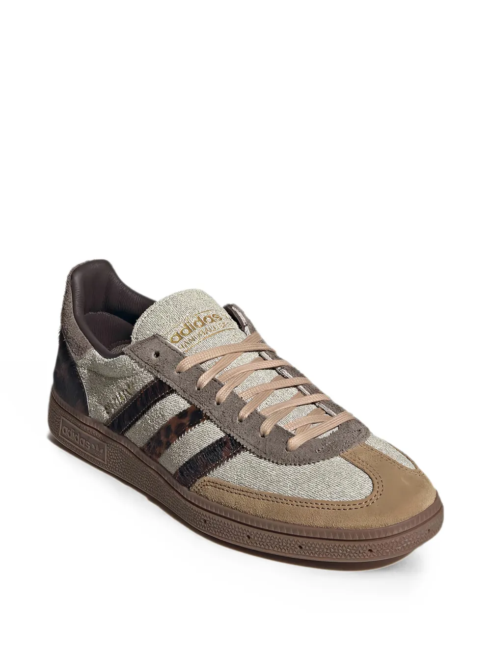 adidas Handball Spezial leopard-print sneakers Beige