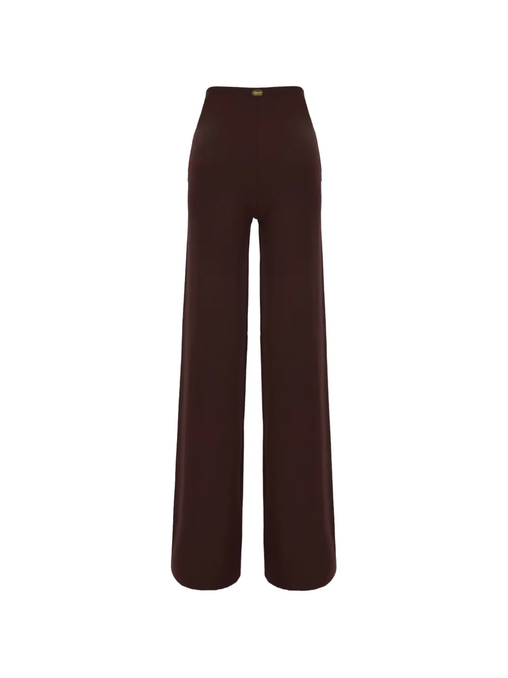Maison Anami logo-plaque wide-leg trousers