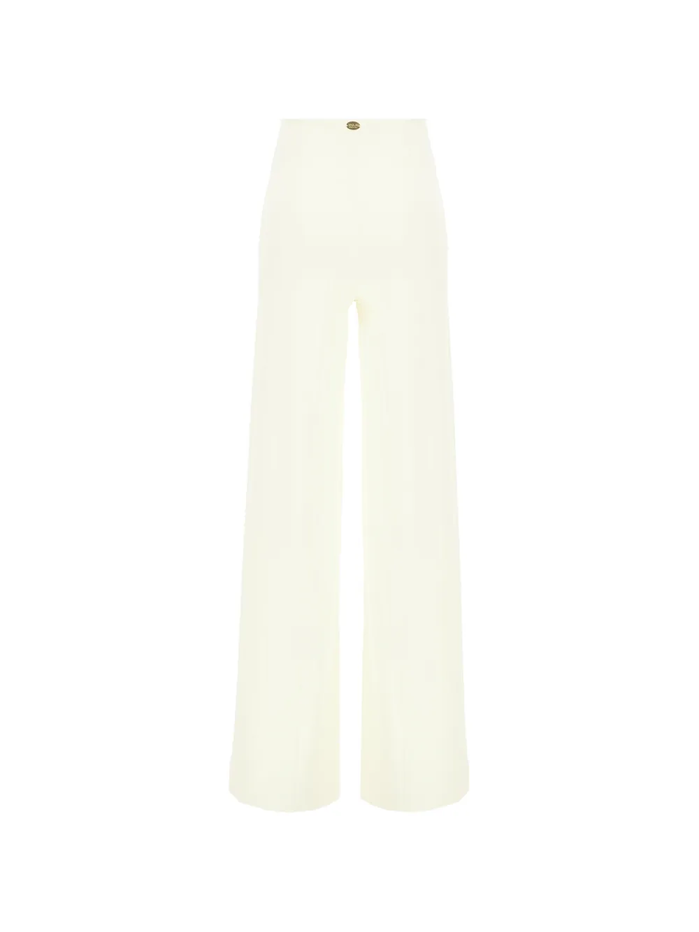 Maison Anami logo-plaque wide-leg trousers