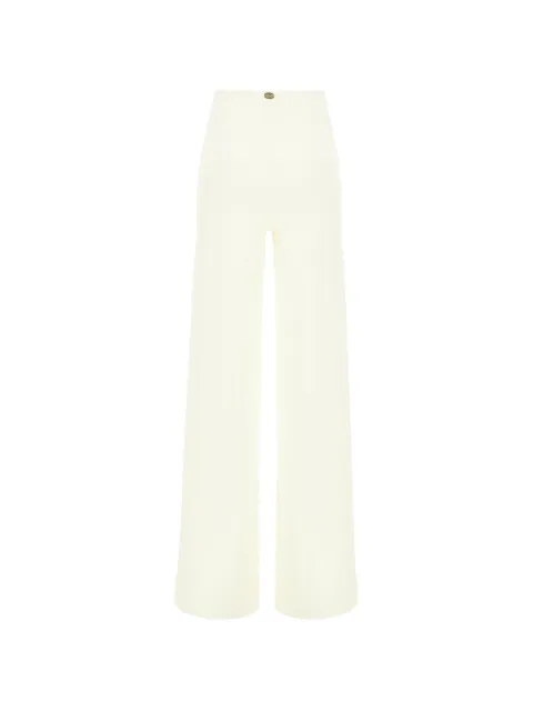 Maison Anami pantalones anchos con placa del logo