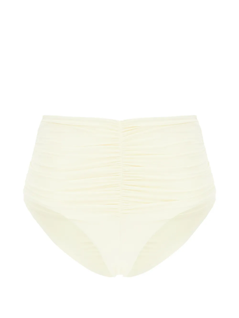 Maison Anami ruched high-waisted bikini bottoms - Toni neutri