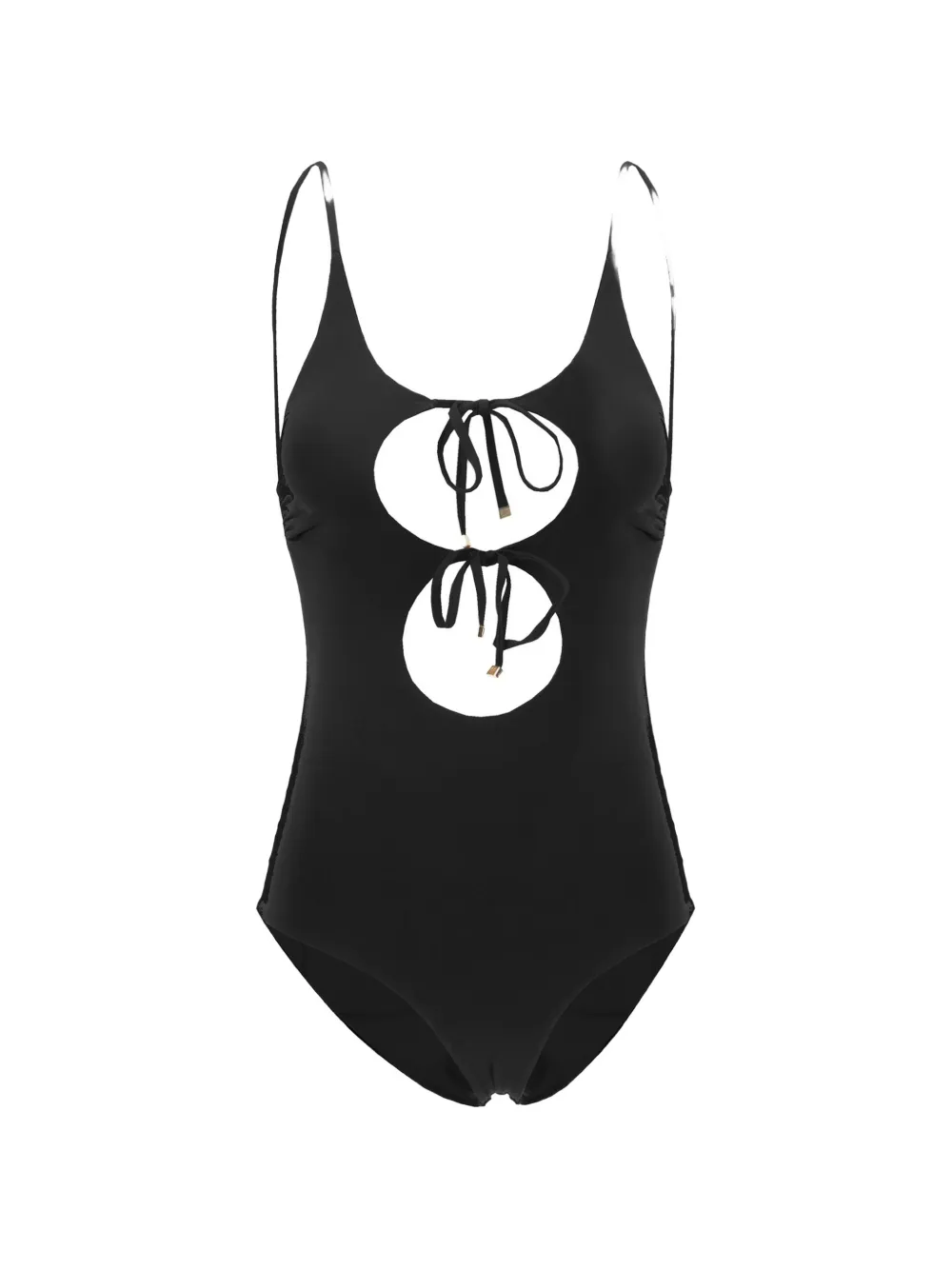 Maison Anami cut-out reversible swimsuit - Nero