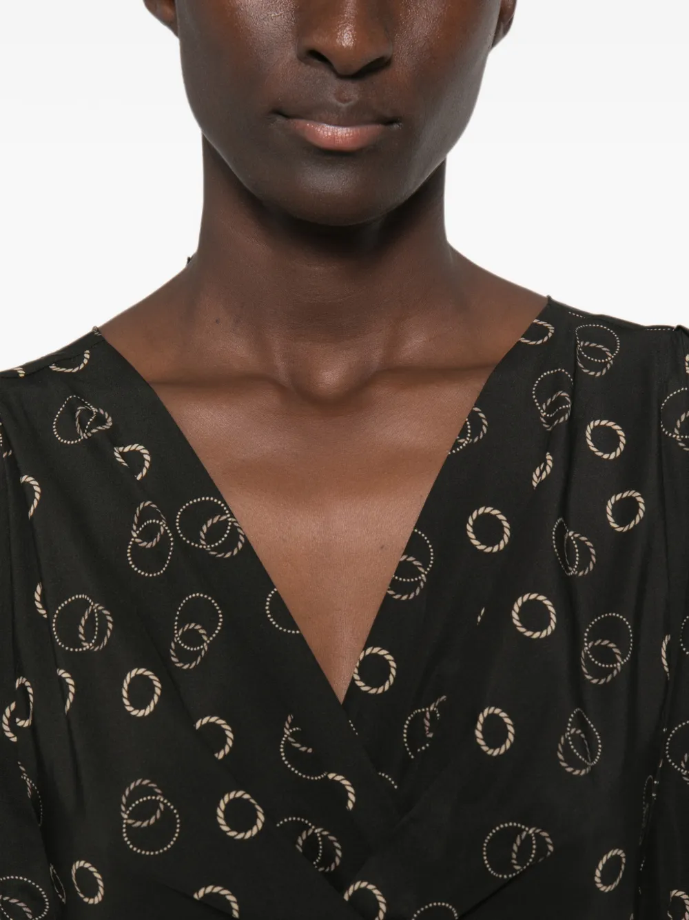 ISABEL MARANT Falja maxi-dress Zwart
