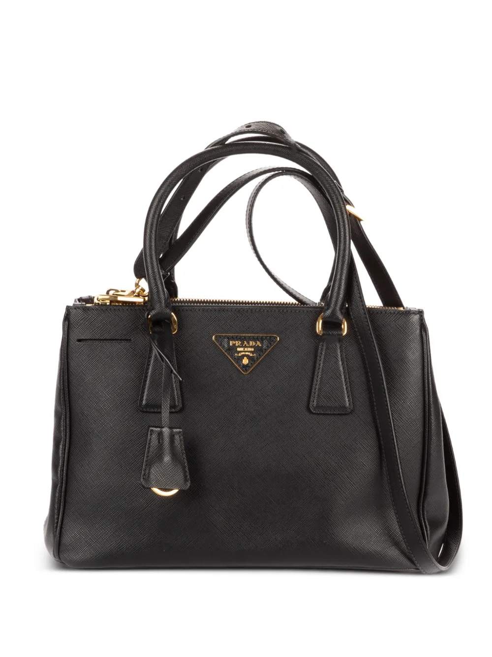 Prada Pre-Owned small Galleria double-zip tote bag - Black