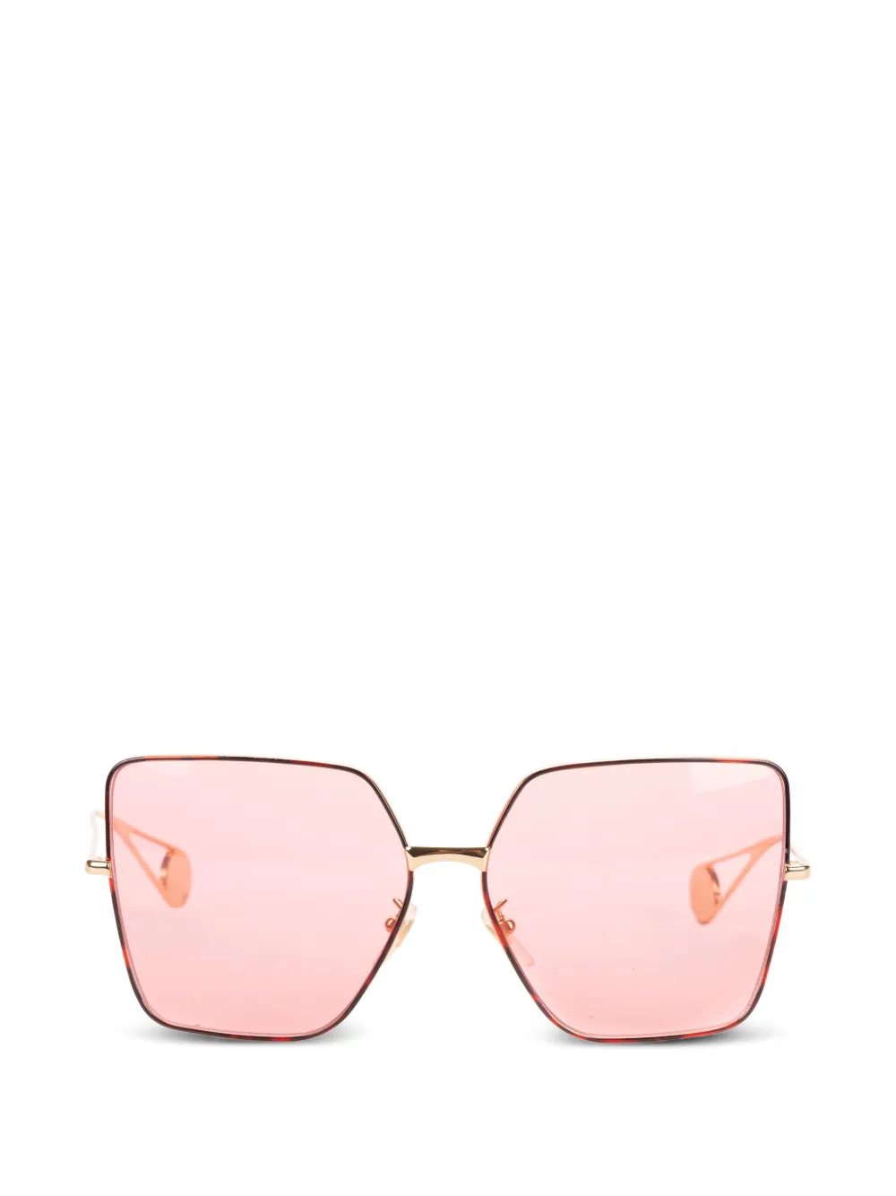 Gucci Pre-Owned squared-frame sunglasses - Oro