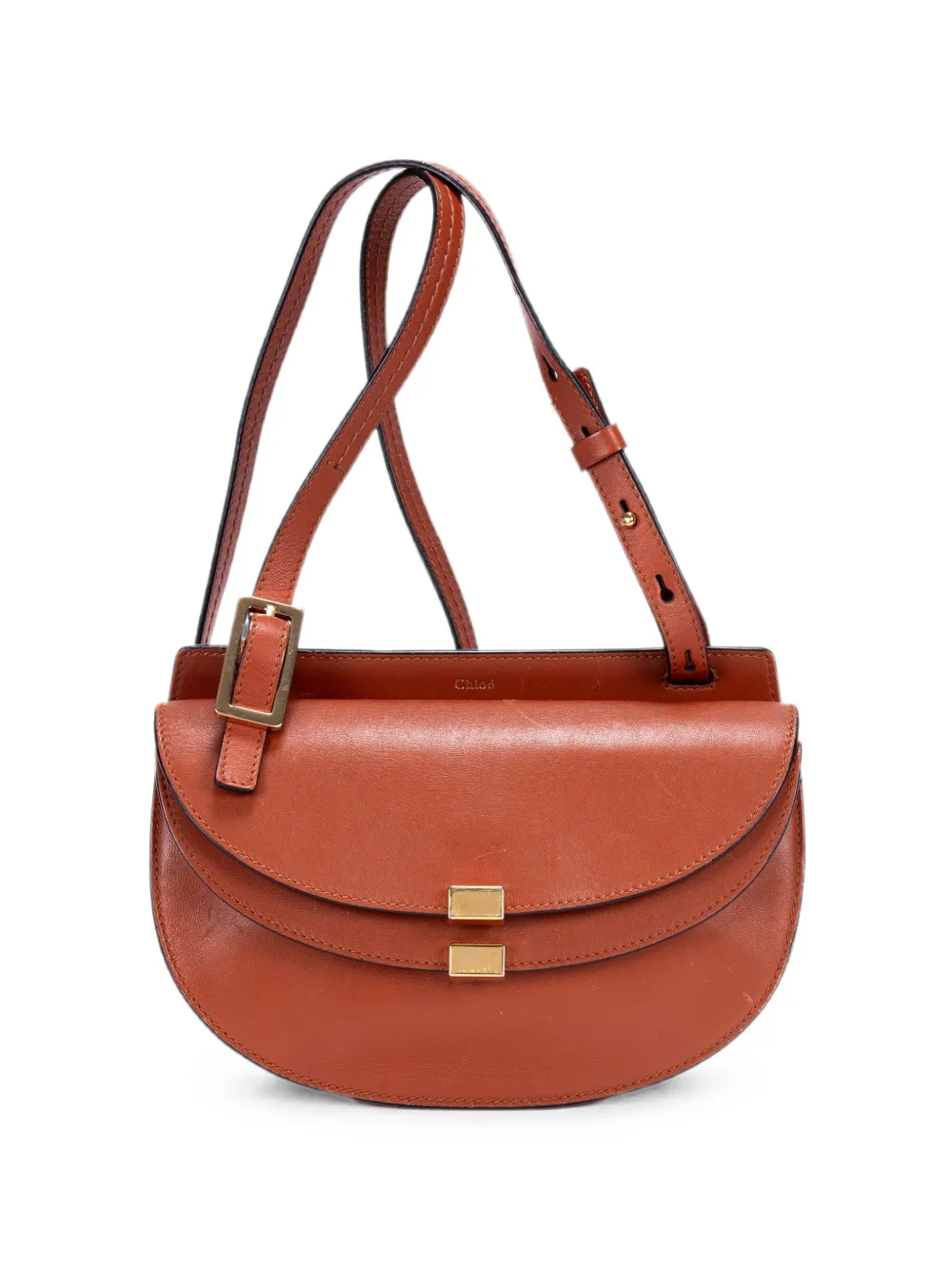 Chloé Pre-Owned Georgia crossbody bag - Braun