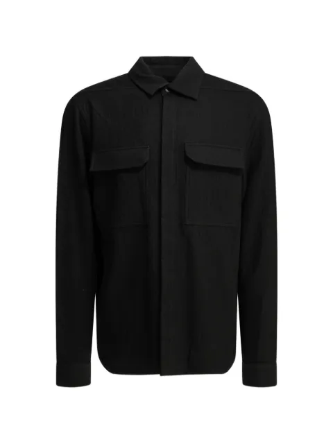 Rick Owens flap-pocket long-sleeve shirt