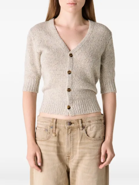 R13 cashmere elbow-sleeve cardigan