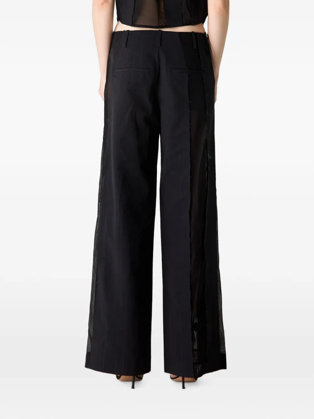 Christopher Esber Ignis broek met split Zwart