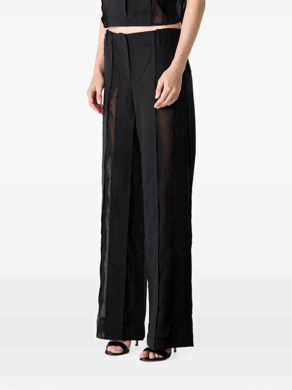 Christopher Esber Ignis broek met split Zwart