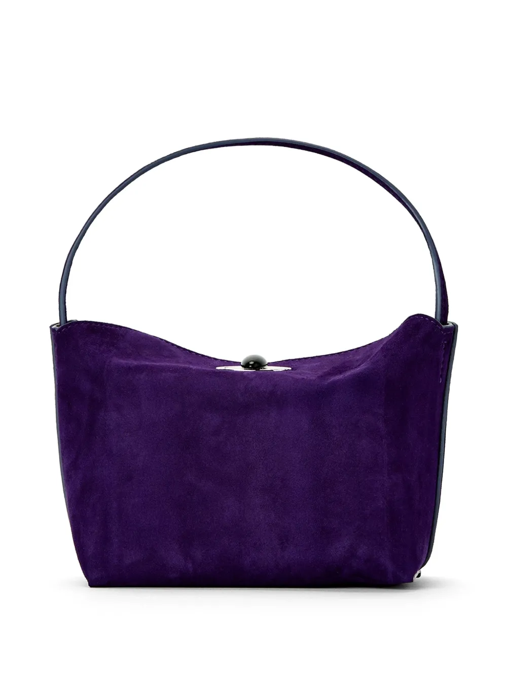 Christopher Esber turnlock suede shoulder mini bag