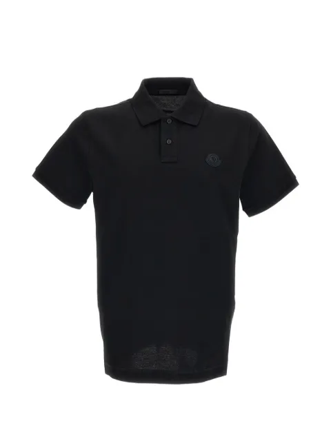 Moncler logo-patch piqué polo shirt