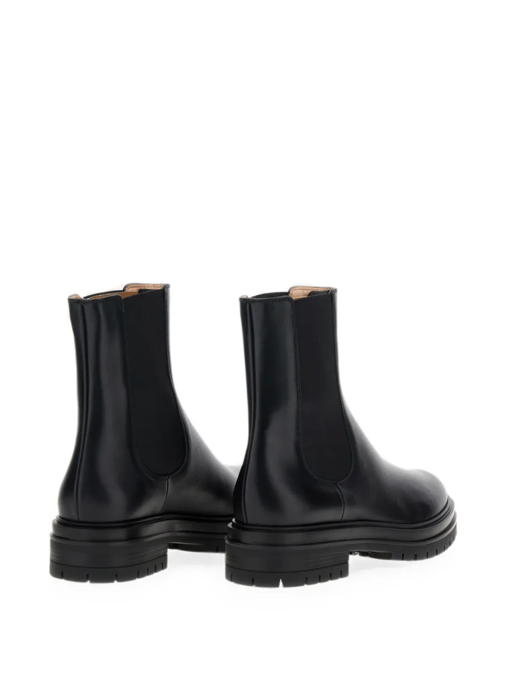 Gianvito Rossi elastic-panel leather Chelsea boots Zwart