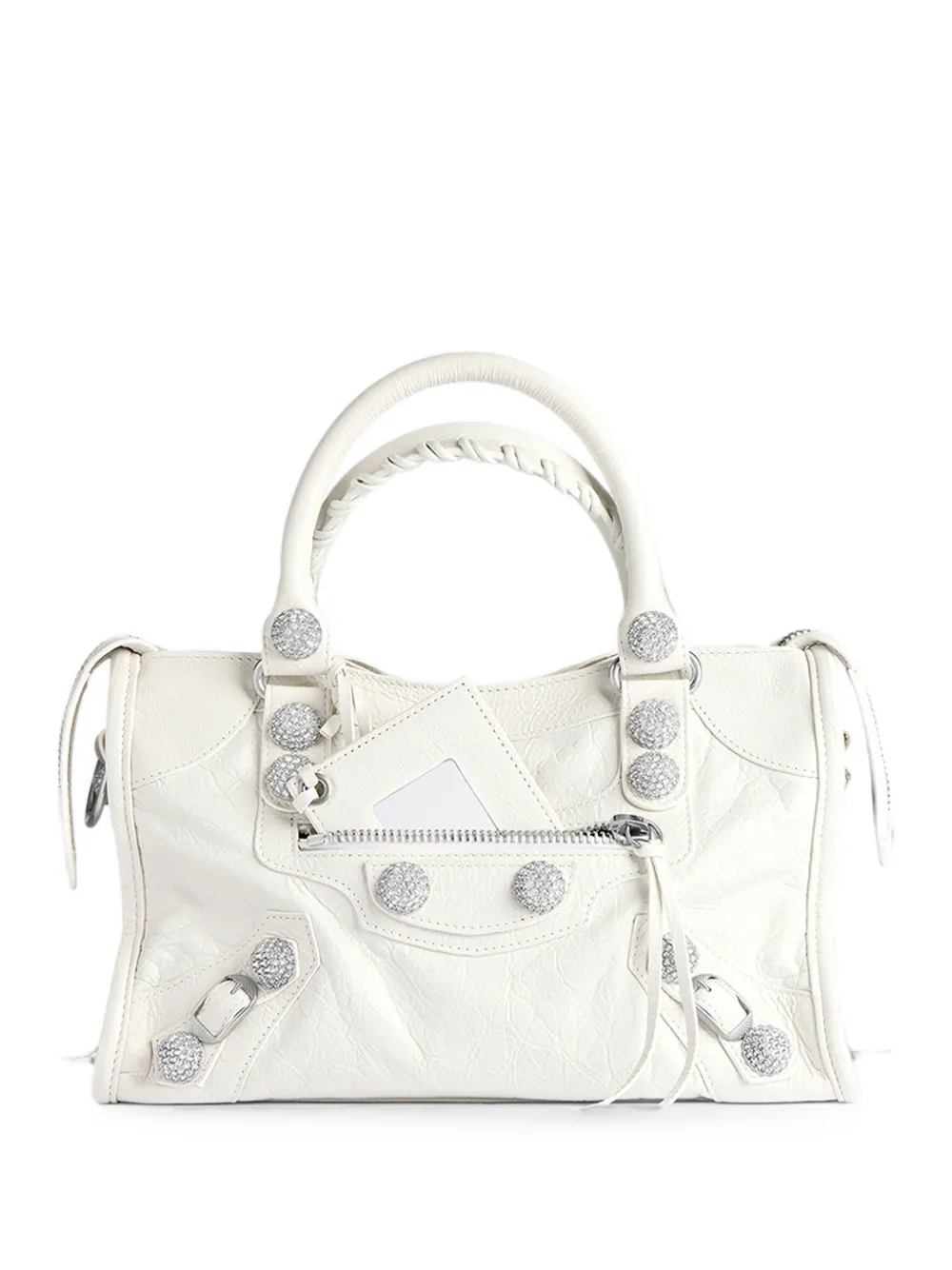Balenciaga Small Le City Tote Bag In White