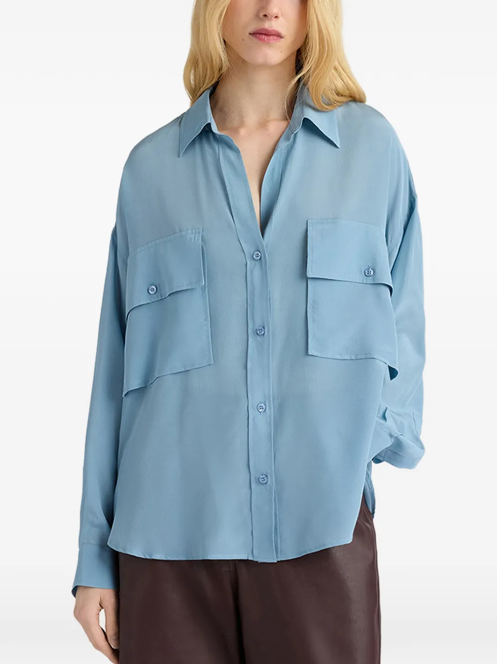 MOMONÌ Pitanga blouse Blauw