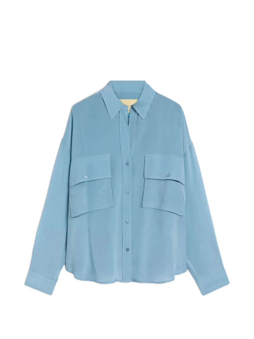 MOMONÌ Pitanga silk shirt - Blue