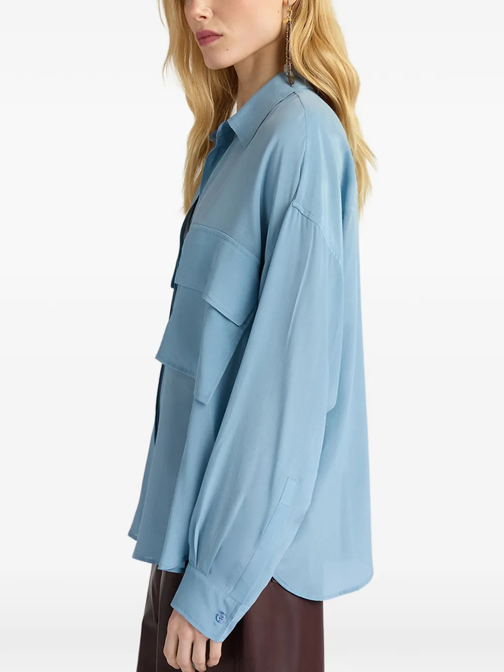 MOMONÌ Pitanga blouse Blauw