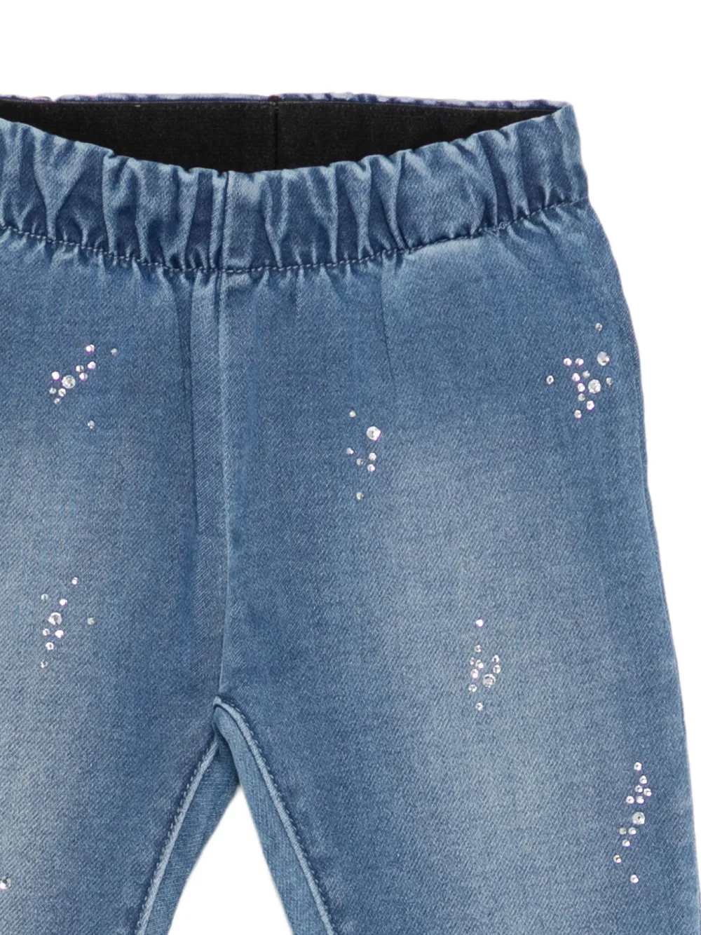 Liu Jo Kids Jeans verfraaid met stras Blauw