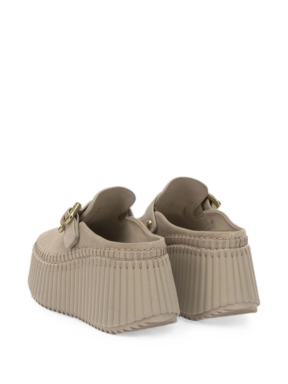 Chloé Nama platform mules Beige
