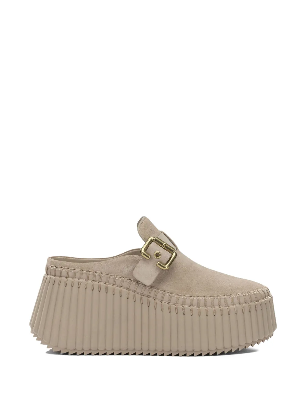 Chloé Nama platform mules Beige