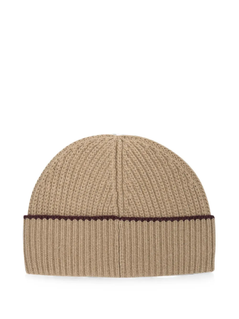 Chloé Geribbelde muts met geborduurd logo Beige