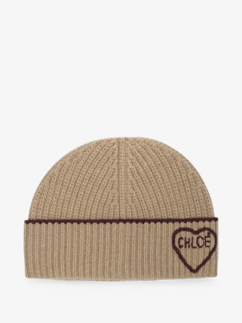 Chloé ribbed-knit beanie hat