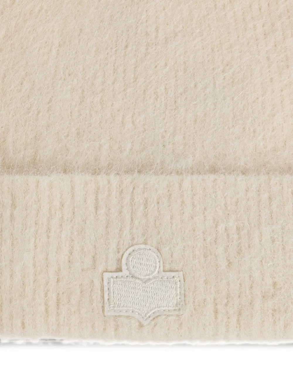 ISABEL MARANT Peeta muts met logo-patch Beige