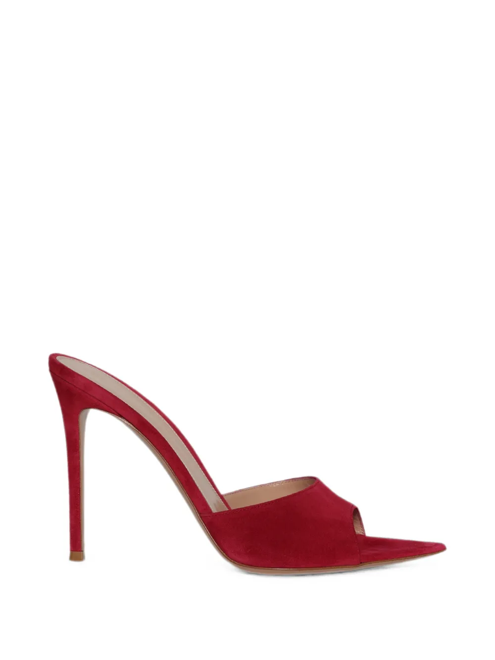 Gianvito Rossi Elle suede sandals - Rosso