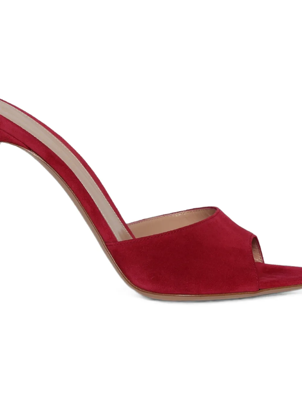 Gianvito Rossi Elle suede sandals Rood