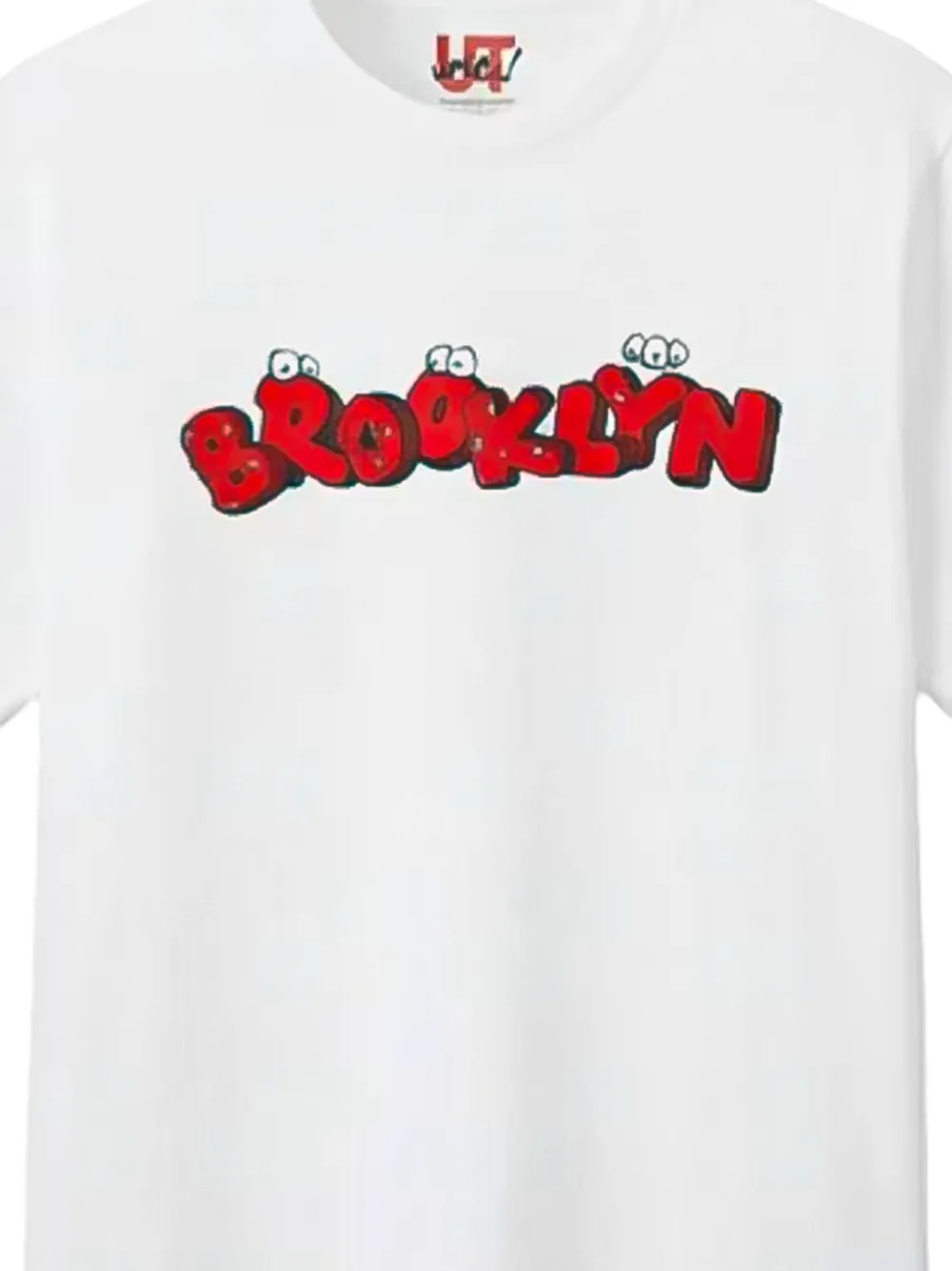 KAWS x Uniqlo T-shirt met Brooklyn-print Wit