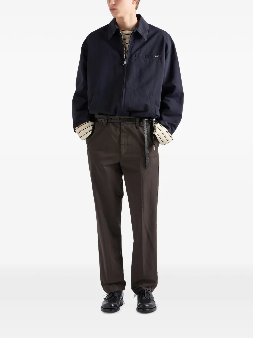 Prada Jack met logoplakkaat Blauw