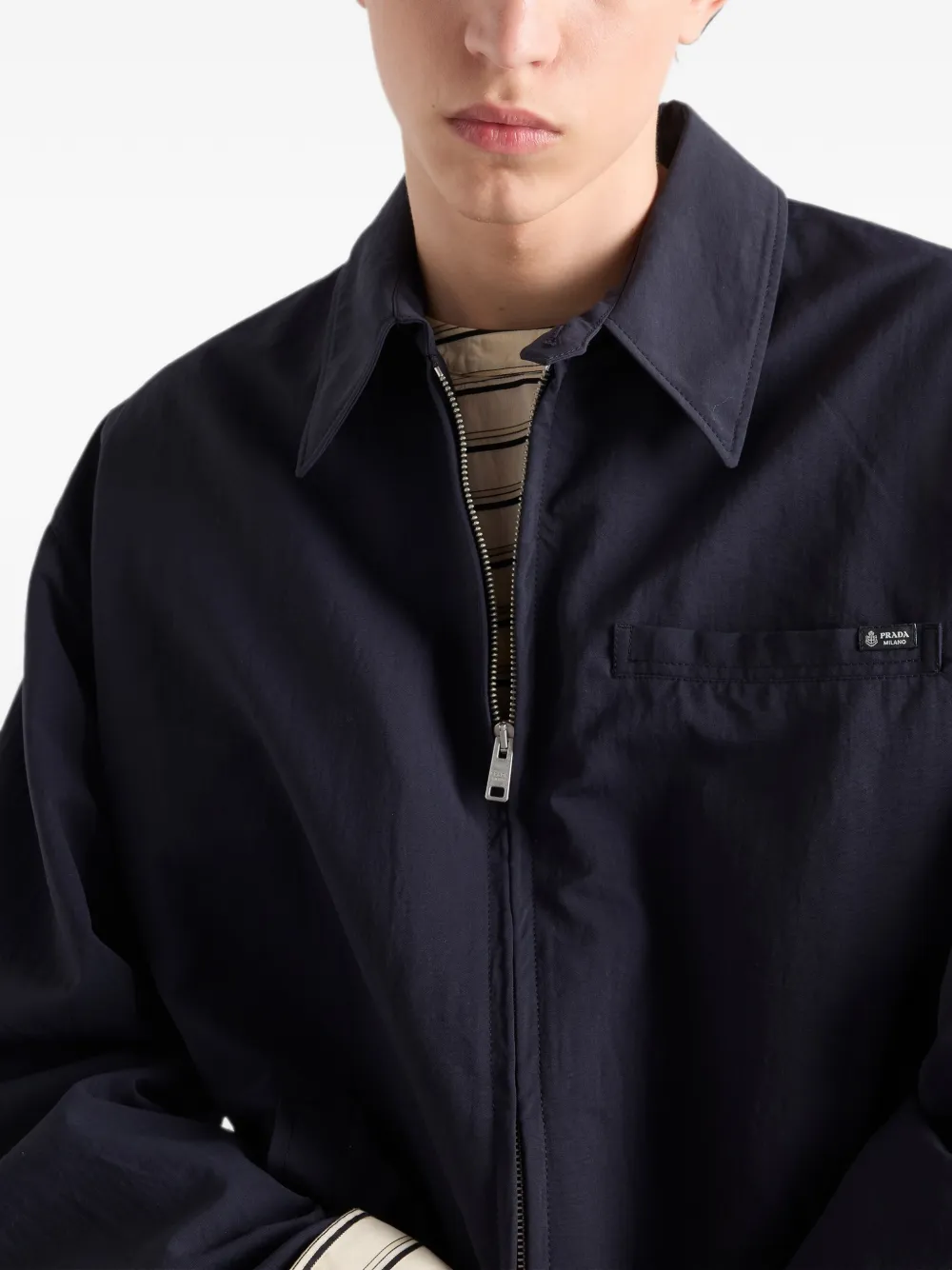 Prada Jack met logoplakkaat Blauw