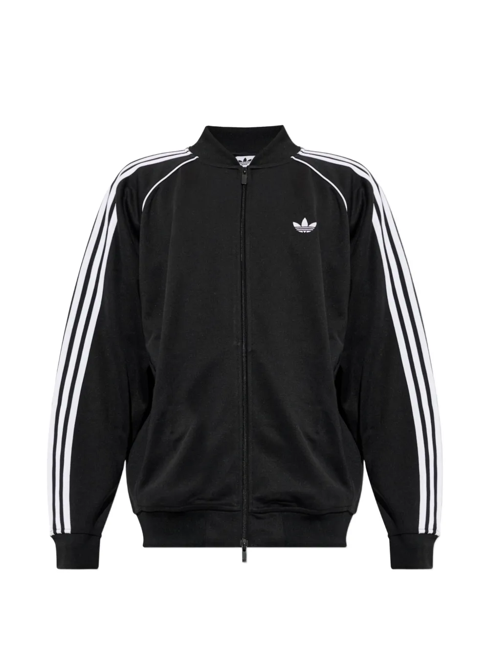 adidas logo-embroidered sweatshirt Zwart