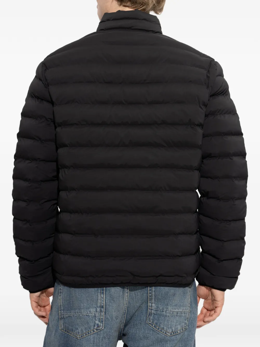 Ea7 Quilted Jacket In 블랙