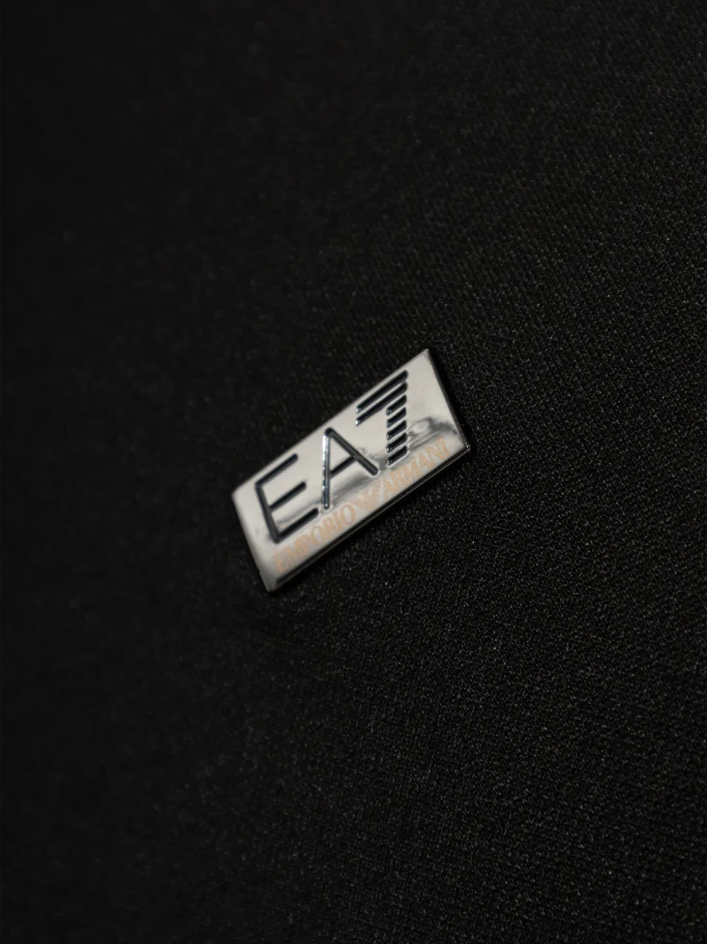 Ea7 Emporio Armani Poloshirt met logoplakkaat Zwart