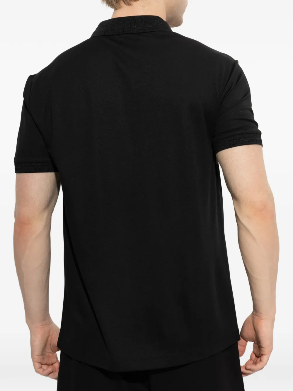 Ea7 Emporio Armani Poloshirt met logoplakkaat Zwart