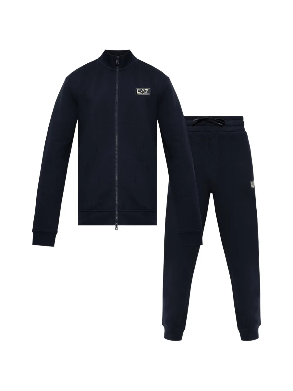 Ea7 Emporio Armani logo-patch tracksuit - Blau