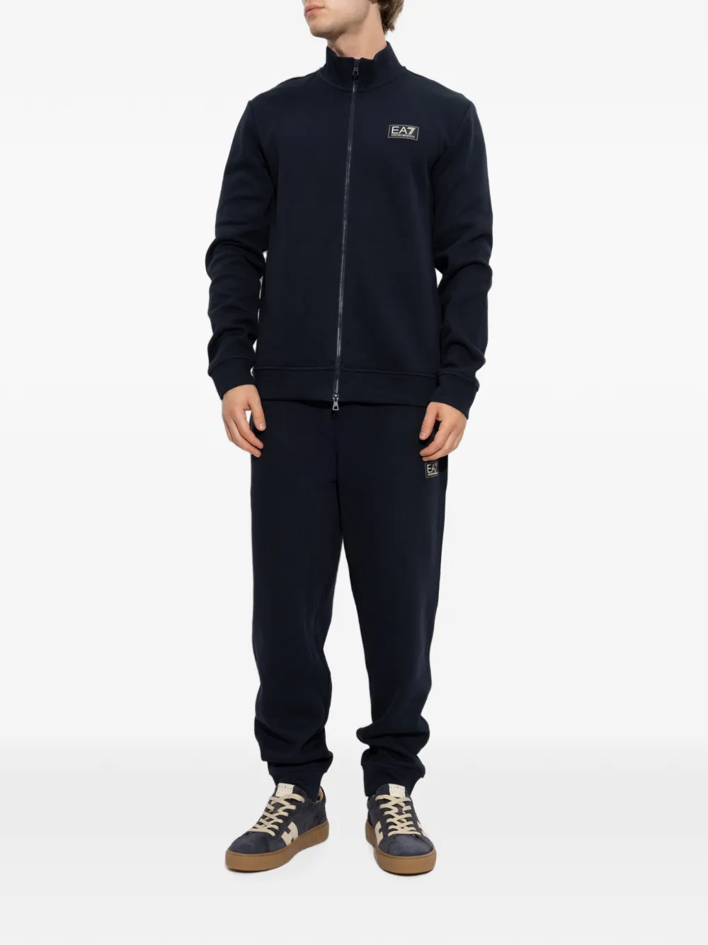 Ea7 Emporio Armani Trainingspak met logopatch Blauw