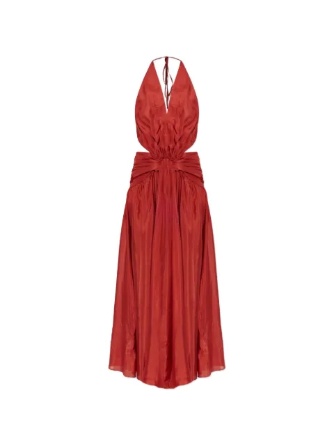 ZIMMERMANN Indra plunge-neckline cut-out maxi dress