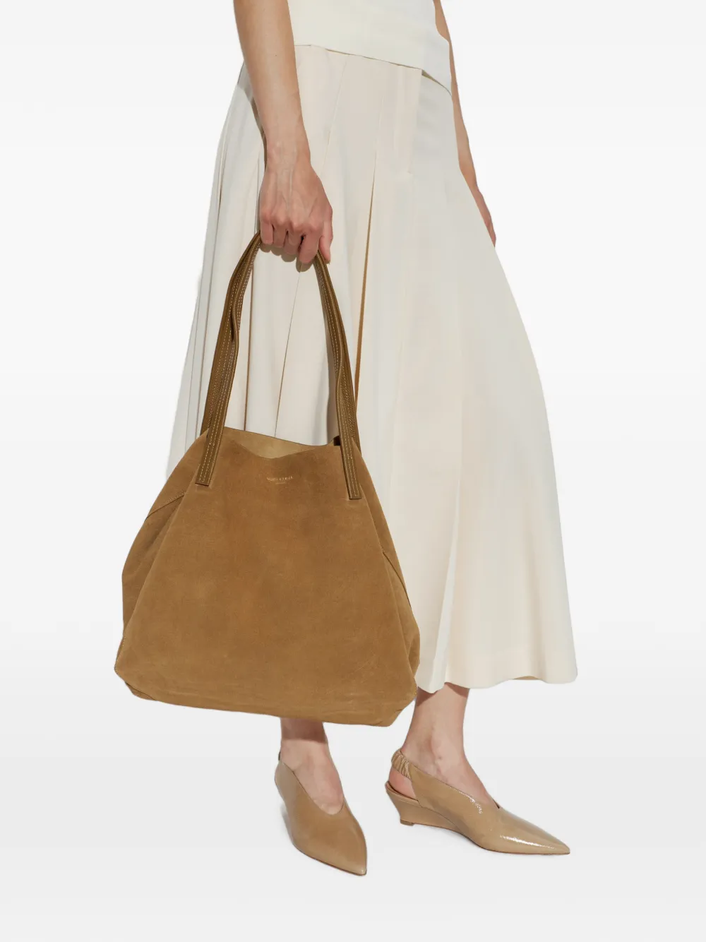 Kurt Geiger London Grote Violet suède shopper Bruin