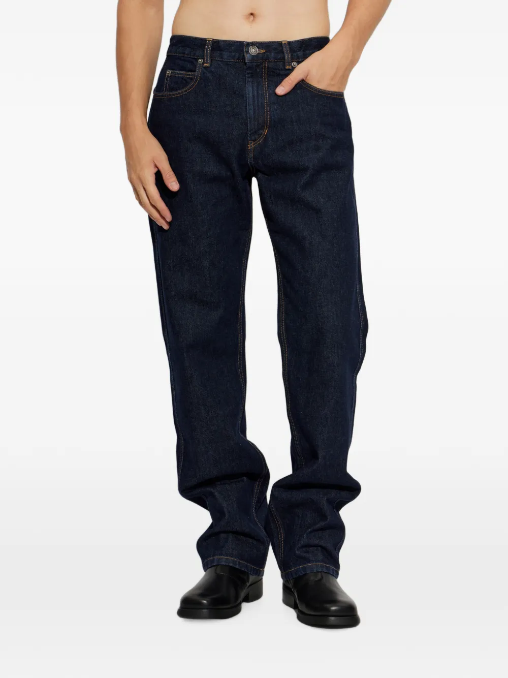 MARANT Lewys jeans met katoenen print Blauw