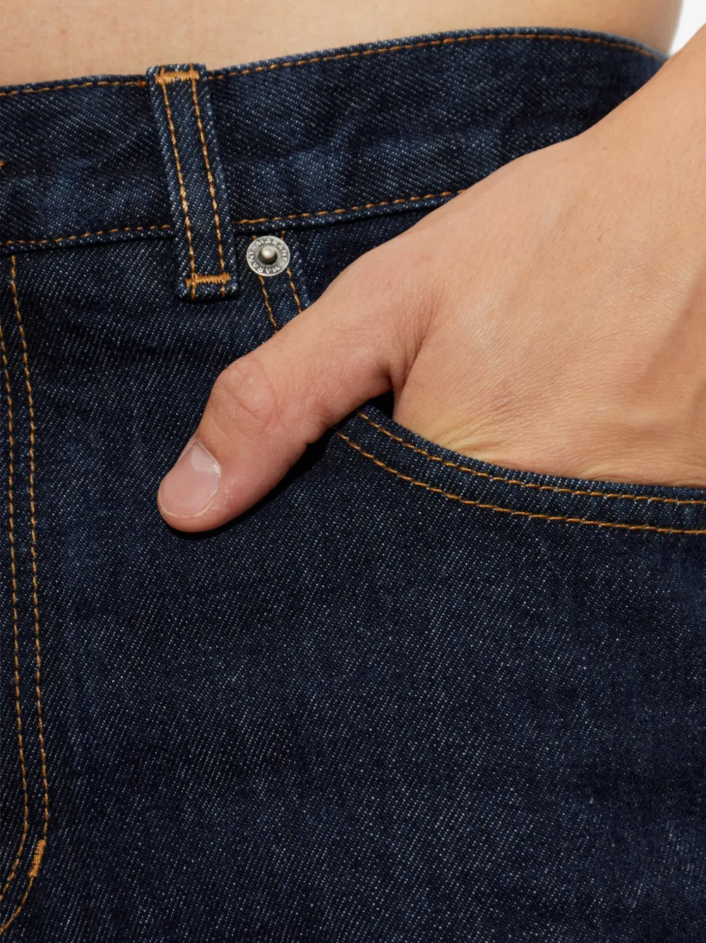 MARANT Lewys jeans met katoenen print Blauw