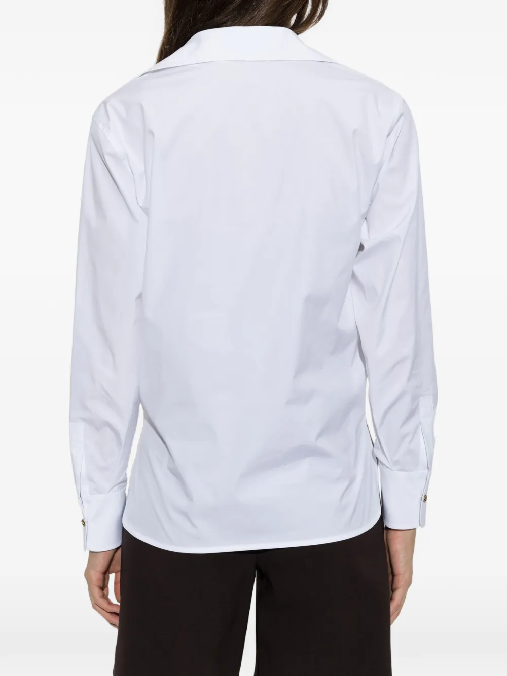 Max Mara Violino top met V-hals Wit
