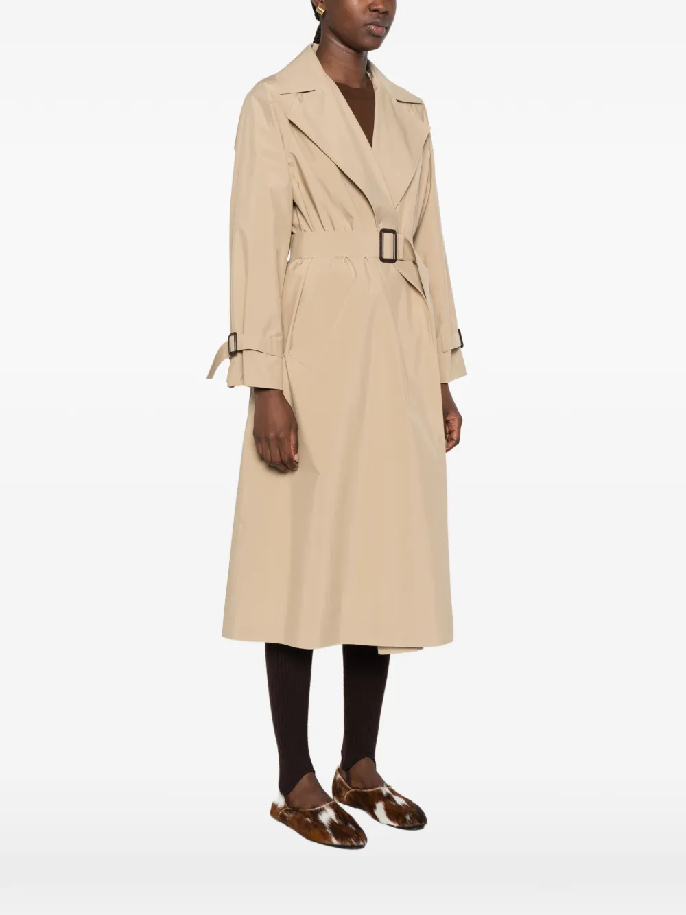 Weekend Max Mara WKDFatto belted trench coat Beige